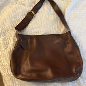 Vintage Authentic Coach Brown Leather Purse.